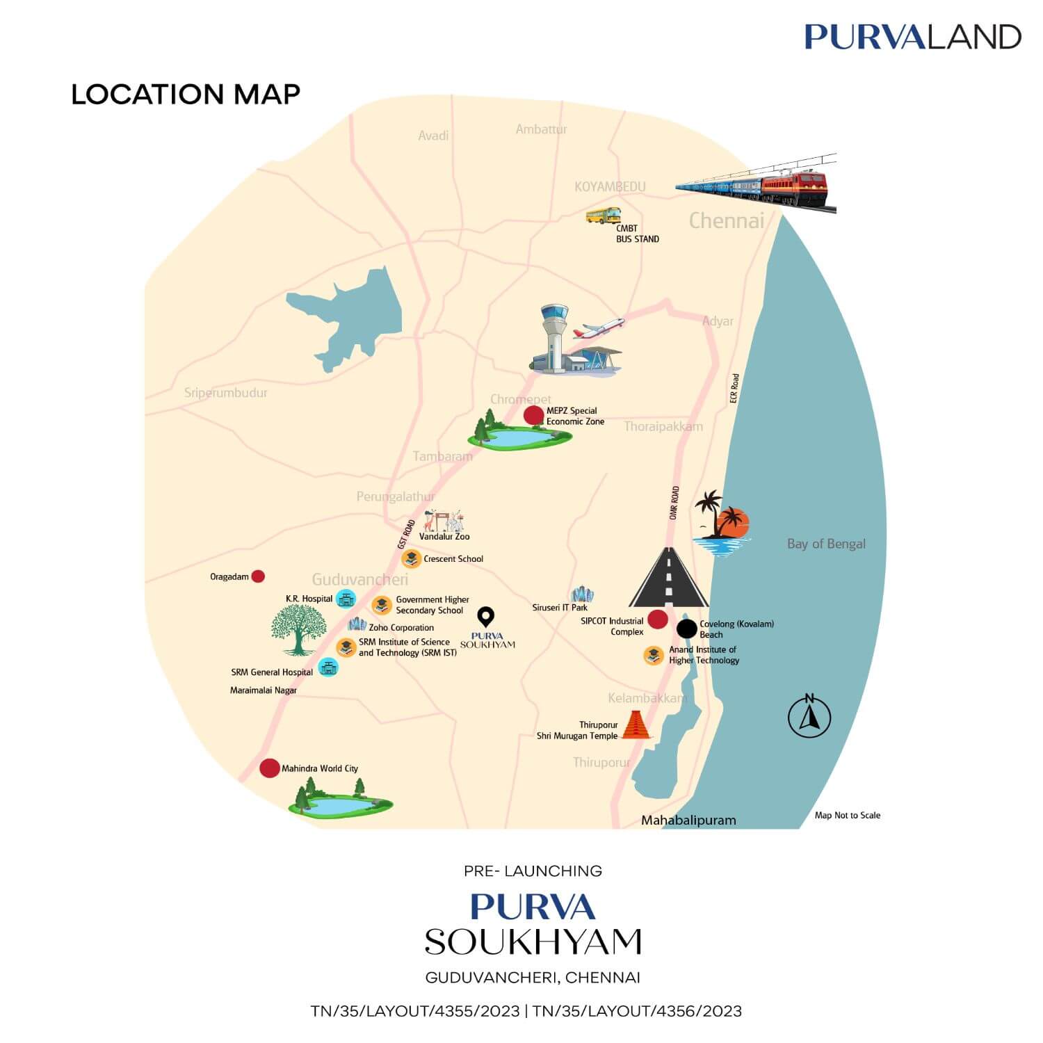 Purva Soukhyam Guduvancheri Location Map